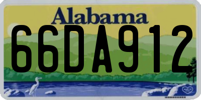 AL license plate 66DA912