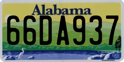AL license plate 66DA937