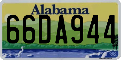 AL license plate 66DA944