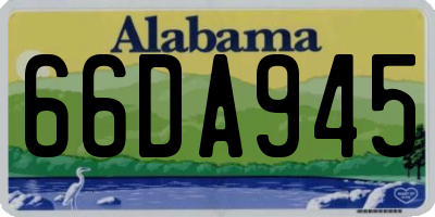 AL license plate 66DA945