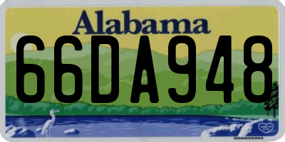 AL license plate 66DA948