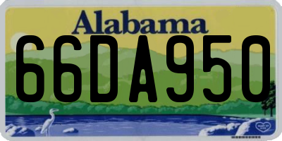 AL license plate 66DA950
