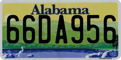 AL license plate 66DA956