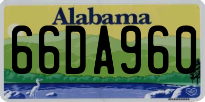 AL license plate 66DA960