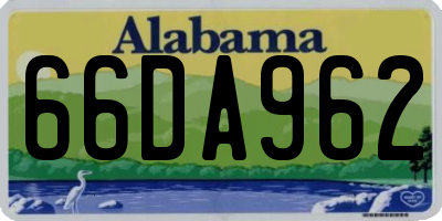 AL license plate 66DA962