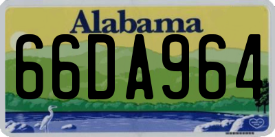 AL license plate 66DA964