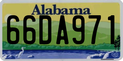AL license plate 66DA971