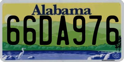 AL license plate 66DA976