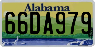 AL license plate 66DA979