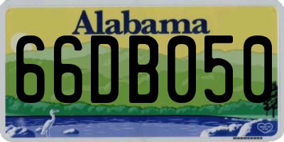 AL license plate 66DB050