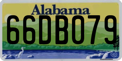 AL license plate 66DB079
