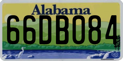 AL license plate 66DB084