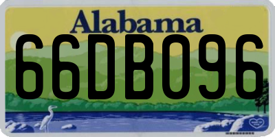 AL license plate 66DB096