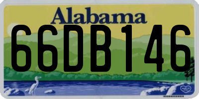 AL license plate 66DB146
