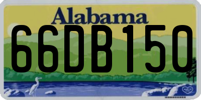 AL license plate 66DB150