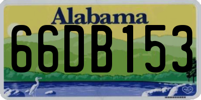 AL license plate 66DB153