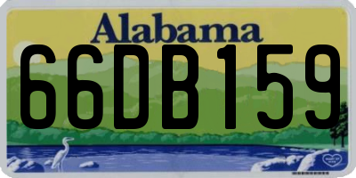 AL license plate 66DB159