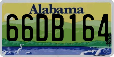 AL license plate 66DB164