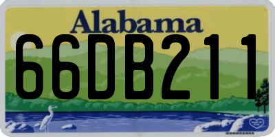 AL license plate 66DB211