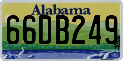 AL license plate 66DB249