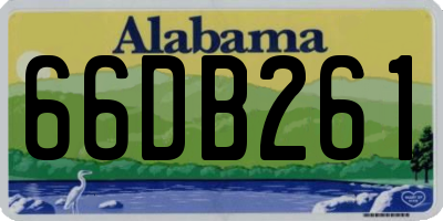 AL license plate 66DB261