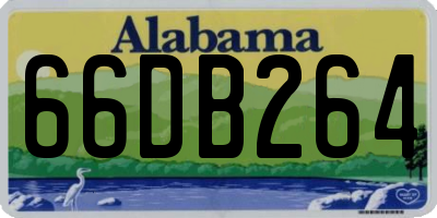 AL license plate 66DB264