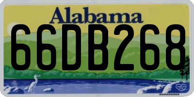 AL license plate 66DB268