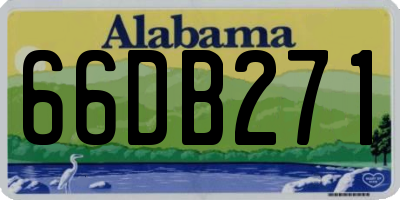 AL license plate 66DB271