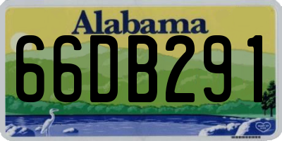 AL license plate 66DB291