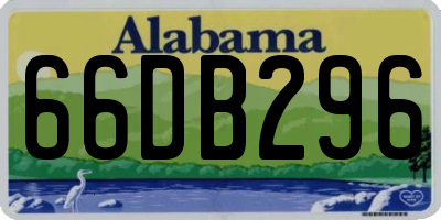 AL license plate 66DB296