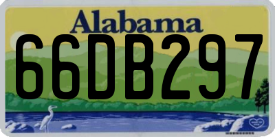 AL license plate 66DB297