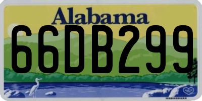 AL license plate 66DB299