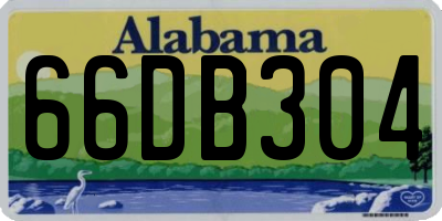 AL license plate 66DB304