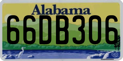 AL license plate 66DB306