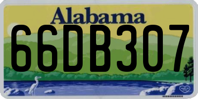 AL license plate 66DB307