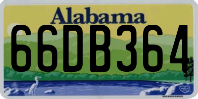 AL license plate 66DB364