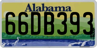 AL license plate 66DB393