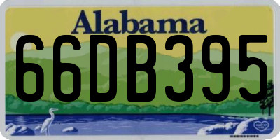 AL license plate 66DB395