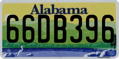 AL license plate 66DB396