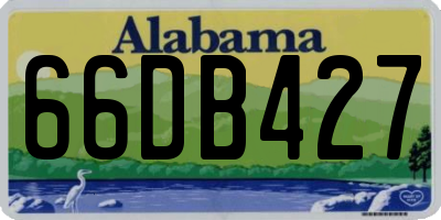 AL license plate 66DB427