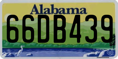 AL license plate 66DB439