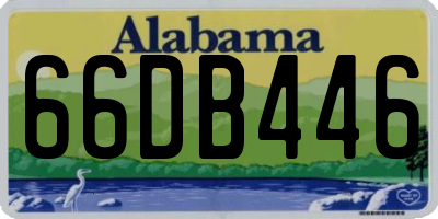 AL license plate 66DB446
