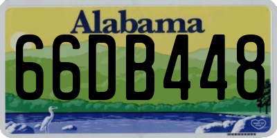 AL license plate 66DB448