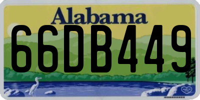 AL license plate 66DB449