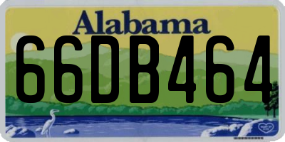 AL license plate 66DB464