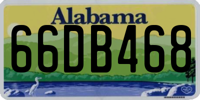 AL license plate 66DB468