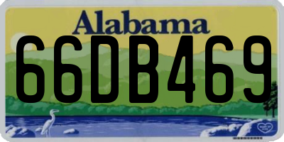 AL license plate 66DB469