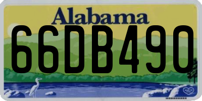 AL license plate 66DB490