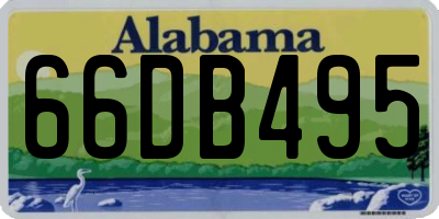 AL license plate 66DB495