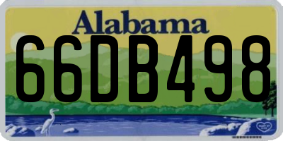AL license plate 66DB498